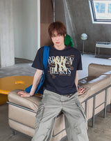 Dylan Vintage Lettering Graphic Short Sleeve T-shirt