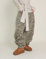 (Leopard Item)キヤヒョウ柄バルーンフィットワイドパンツ