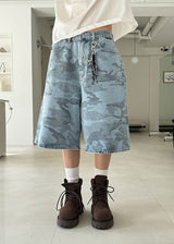 CAMO HALF BERMUDA PANTS