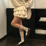 [MADE]キャベツ、ティアードミニスカートパンツ