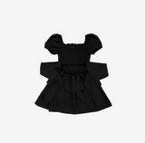 Webit Shirring Puff Dress