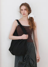 Jeanne Summer Cotton Shoulder Bag_Black
