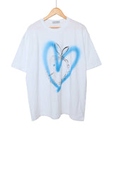 レビットハートスプレー半袖Tシャツ