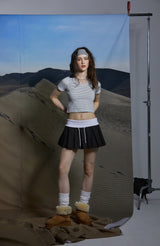BANDING PLEATS SKIRT