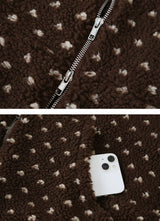 #Bear Dot Boa Fleece 2WAY Hood Jumper (3color)