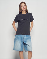 26SS WOMAN スパングルロゴ半袖Tシャツ