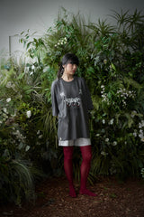 MU-WI PRT.ボックス 1/2 Tシャツ (Charcoal)