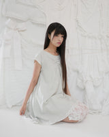 COUNTRY FLARE LINEN DRESS / BEIGE