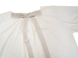 Back ribbon flare top / ivory