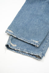 Brivan distressed wide denim