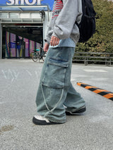 Reflector Strap Cargo Denim PT - 1C