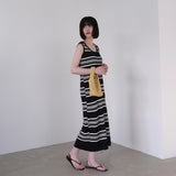 border knit one-piece