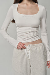Clear Mind Square Top, White