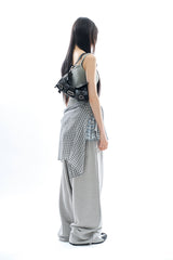 Chica frill check wrap skirt