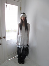 wool v neck sleeve t