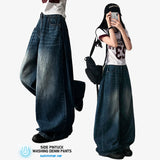 サイドピンタックサマーロングデニムワイドパンツ [Choose short and long]