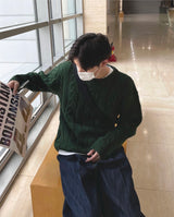 boucle detail knit