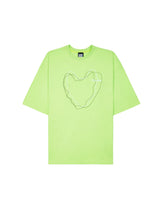 オーバーフィットラインドローイングTシャツ