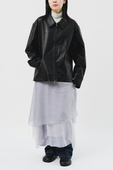 Storm Leather Zip Jacket
