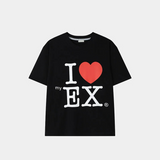 [Unisex] セミクロップハートTシャツ(2color)