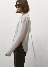 SHEER TIE BLOUSE