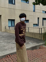 ベッド ラスト レタリング ロングスリーブTシャツ3C