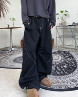 Table Dart Curved Snap Pants