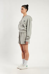 TEMPUS PATCH SHORT PANTS [GREY MELANGE]