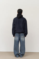 Dock Checked Fleece Zip Up
