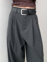 STRIPE TWILL BALLOON SLACKS (2C)