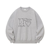 ロフインハートセミオーバーフィットスウェットシャツ (3color)