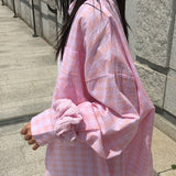 アラオーバーサイズサマーチェックシャツ2 カラーズ