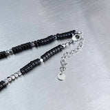 Minimalist Tactical Black & Silver Chain