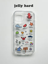 sea doodle case (jelly hard)