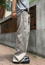 DE Cotton Semi-Wide Pants 