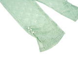 BUTTON LACE CAPRI PANTS / MINT