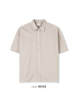 Sion Checked Half Shirt