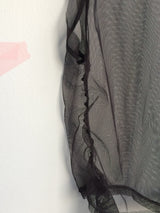 see-through frill sleeveless