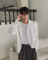 Mirow See-through Basic Long Sleeve Shirt