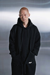 VINTAGE DIA-QUILTING HOODY (Black)
