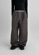 [MADE] Arha Check Padding Banding Pants