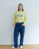 Jude check patch logo sweatshirt