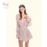 [GirlyFancyClub] Custom Special Pink Fairy Spun Ruffle Dress
