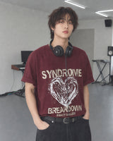 (UNISEX) ハートシンドローム オーバーTシャツ