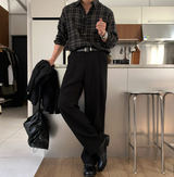 Cali Herringbone Semi Overfit Check Shirt