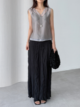 powdery layered blouse (4color)