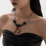 Blooddrop alien necklace