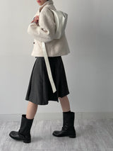 Cuffs Wool Knit T-Shirt