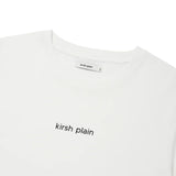 KIRSH PLAIN WORDING POINT T-SHIRT - WHITE