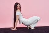 ROSE HALTER BLOUSE [WHITE]